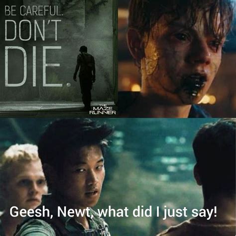 does newt die maze runner|maze runner newt death.